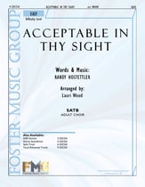 Acceptable In Thy Sight SATB choral sheet music cover